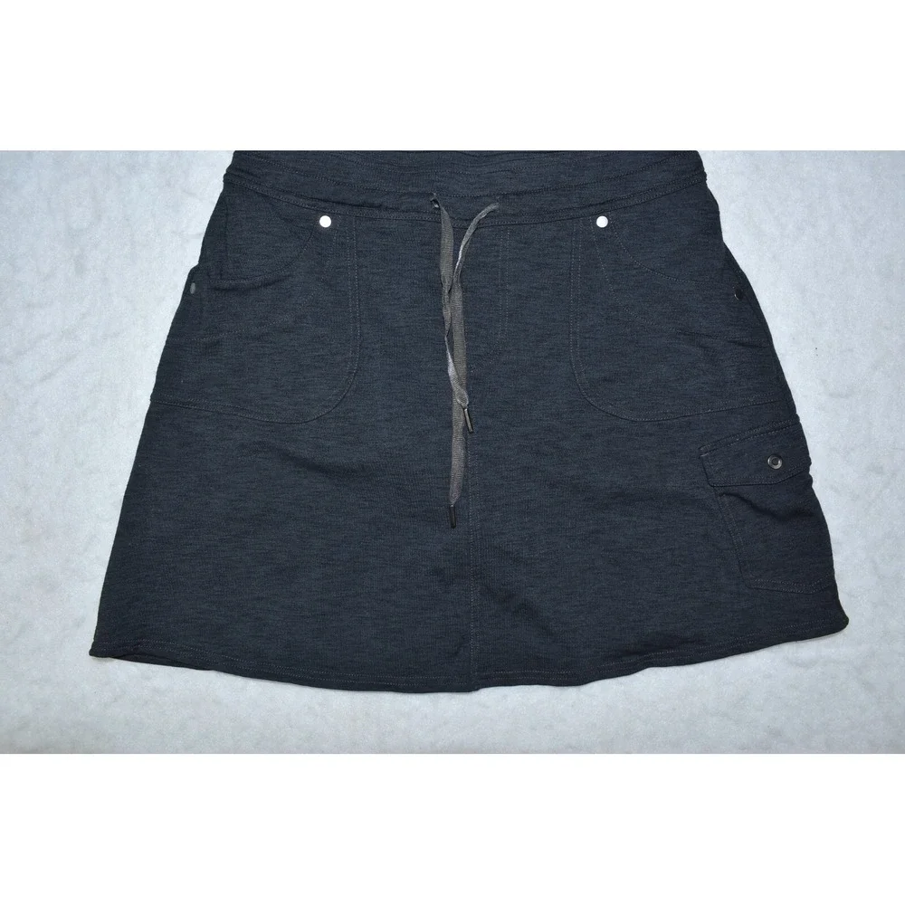 KUHL Mova Women's Mini Skort Skirt Size S Gray Drawstring Stretch Outdoors